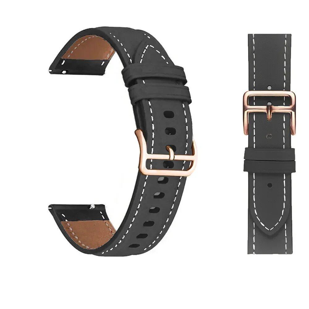 20mm Smartwatch Band for Xiaomi Amazfit Active/GTS2 4 Mini, PU Leather Bracelet Compatible with Amazfit Bip3 Pro/GTS3/2/2e/GTR 42mm, Band Color: Other, Band Width: 20mm, Parallel Import