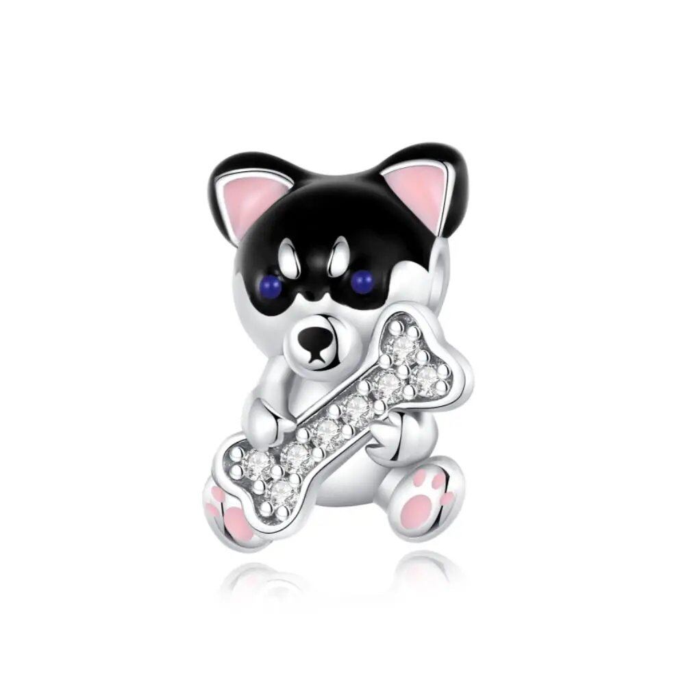 925 Sterling Silver Zodiac Lucky Charm Pendant, Custom Bracelet Charm Beads, Necklace, DIY Women's Jewelry, Gem Color, Parallel Import