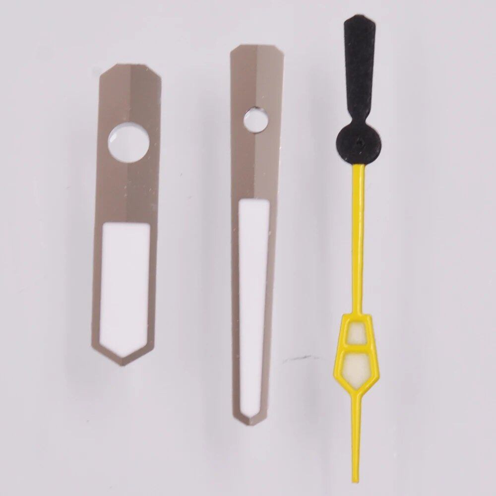 Green Luminous Hands for NH35, NH35A, NH36, 7S36, 7S25, 7S35, 6R15, 4R35, and 4R36 Automatic Movements (SKX/SBBN) - Parallel Import