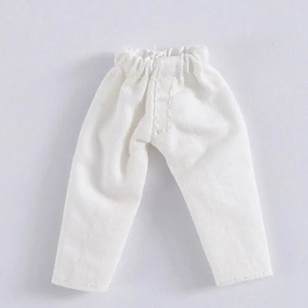1/11 OB11 Doll Denim Pants, 1/12 BJD/GSC Doll T-Shirt, Mini Cute Doll Pants, DIY Doll Accessories, Fashion Doll Clothes, Parallel Import