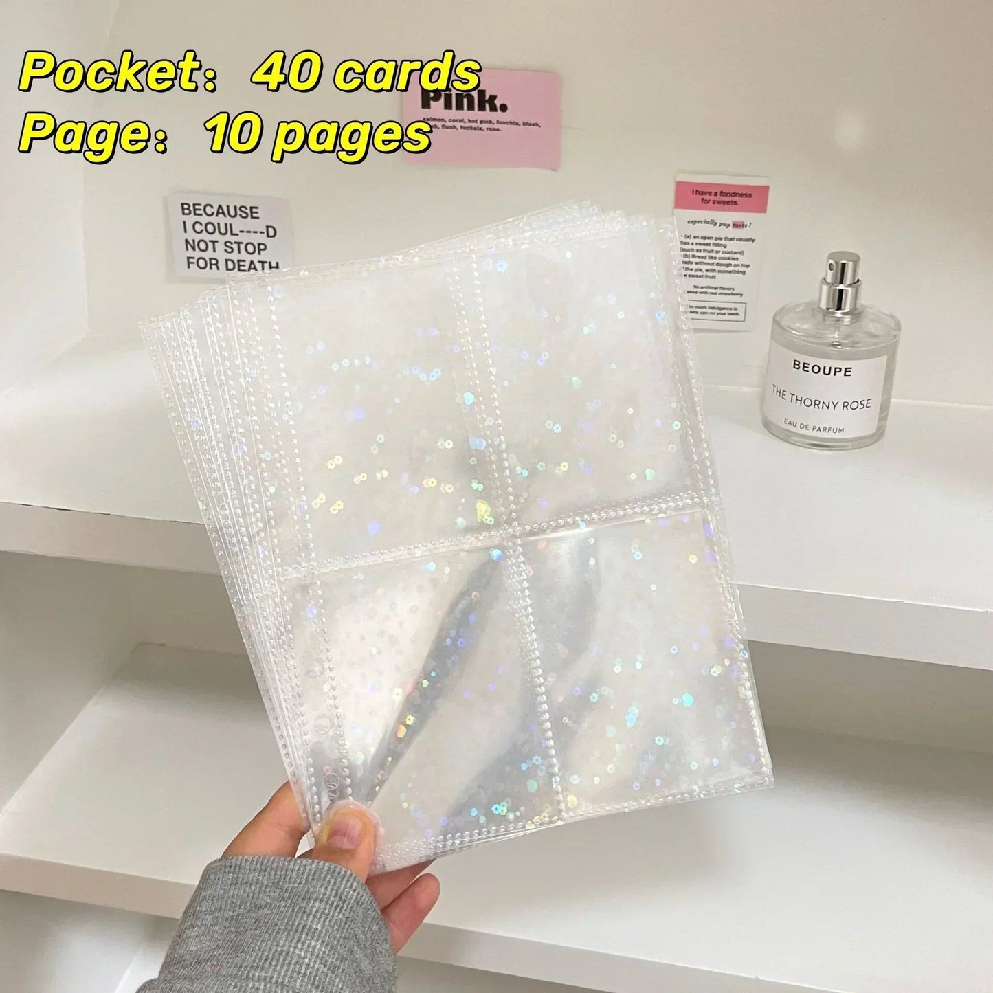 1-4 Grid Multi-Pocket Photo Card Binder Inner Pages for A5 KPOP Photo Cards, Sleeves, Photo Albums, Page Protectors, Card Sleeve Sheets (Parallel Import)