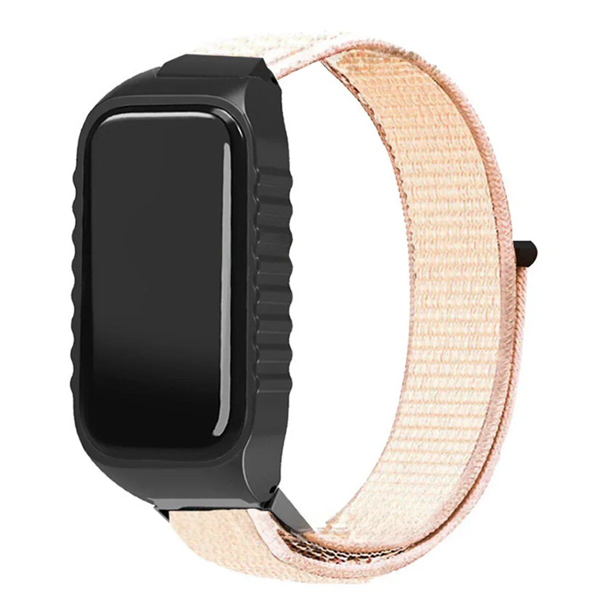 「Xiaomi Smart Band 8 Active 用 ナイロンループストラップ リストバンド 交換用ベルト アクセサリー」 バンドカラー: 並行輸入品