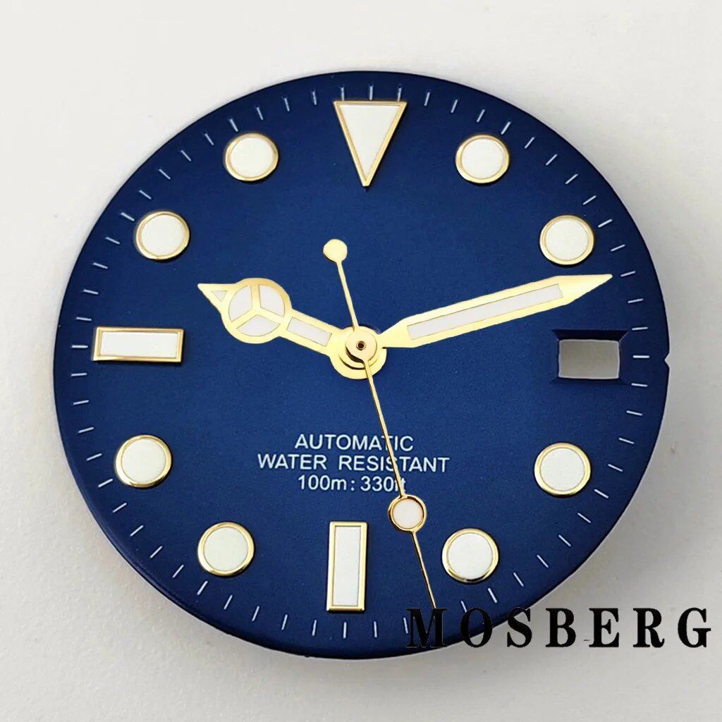 28.5mm Dial (with Luminova) Automatic Movement Replacement for NH35/NH36, Color: Hands Included, Parallel Import