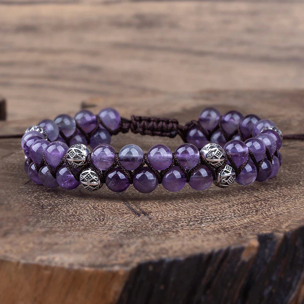 Handmade Lapis Lazuli Braided Friendship Bracelet, Spiritual Jewelry, 18cm Long; Metal Color: Parallel Import