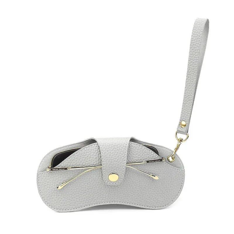 **Stylish PU Leather Eyeglass Case, Portable, Hanging, Sunglasses Storage, Protective Cover**; Ships from: Parallel Import