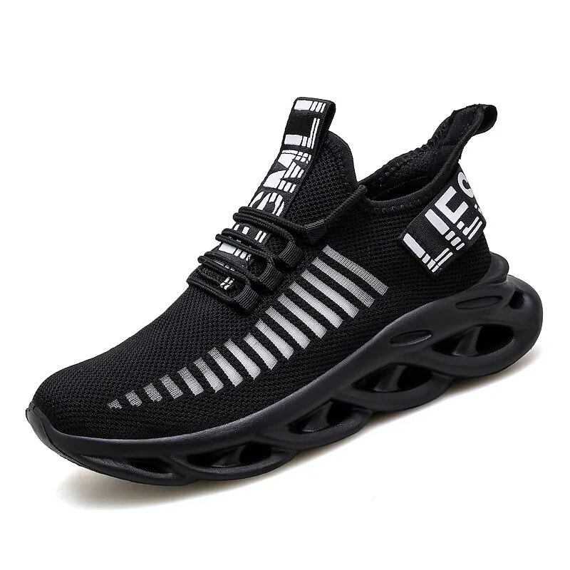 Men's Comfortable Casual Sneakers, Breathable Platform Running Shoes, Mesh Athletic Shoes, Walking Shoes, Parallel Import