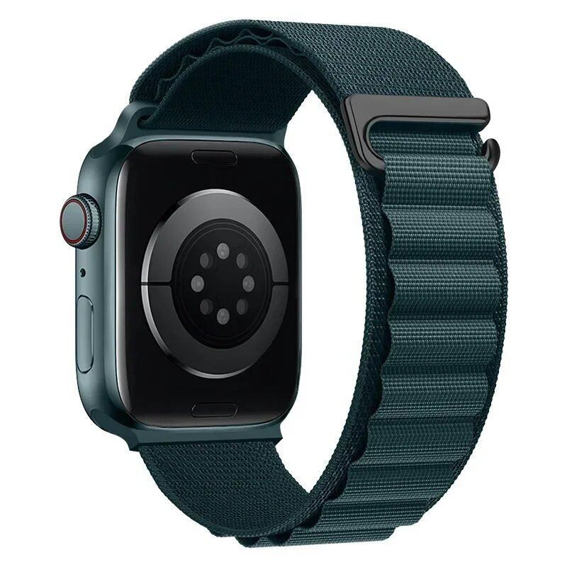 Apple Watch Ultra用アルパインループストラップ - 49mm 45mm 44mm 42mm 41mm 40mm対応 メタルCフックバンド(iwatch SE/シリーズ9/8/7/6/5/4/3互換) バンドカラー:mm 並行輸入品