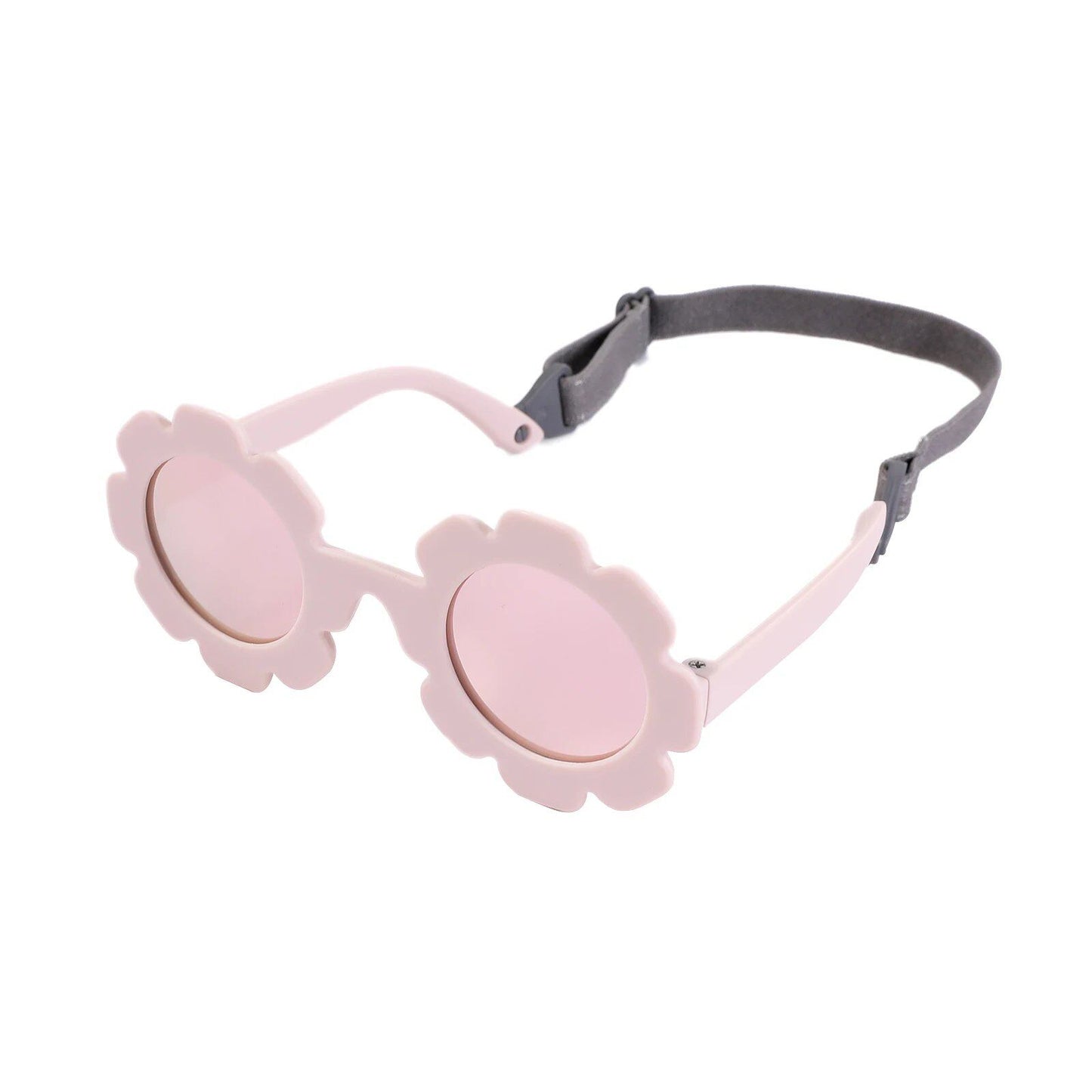 Baby Polarized Sunglasses for Newborns and Infants (0-24 Months) with a Round Sunflower Design and Flexible Adjustable Straps. Frame Color: 0-24 Months; Lens Color: Parallel Import.
