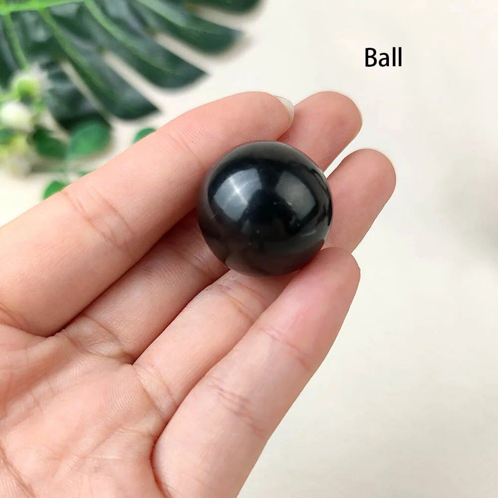 天然水晶 シュンガイト ボールキューブ メルカバ シュンガイト鉱石 研磨済み ヒーリング レイキ ホームメディテーション スピリチュアル インテリア ギフト サイズ:1個;カラー 並行輸入品