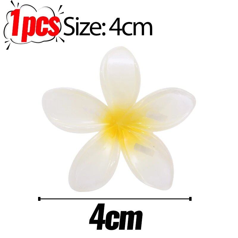 1/6 Hawaiian Gradient Flower Hair Clips for Women, Small, Stylish Head Accessories, Hairpins, Crab Barrettes, Parallel Import