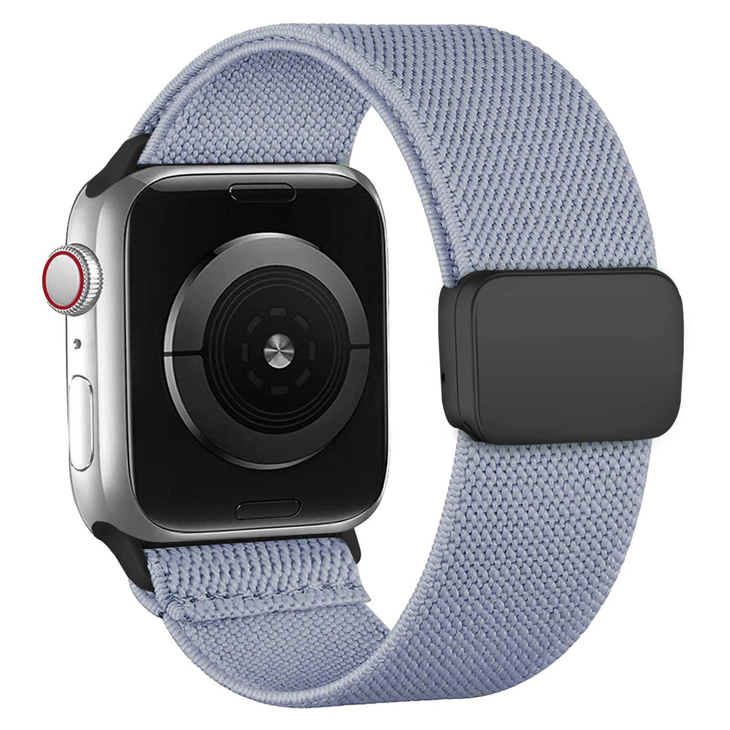Magnetic Loop Band for Apple Watch, 40mm, 44mm, 45mm, 49mm, 41mm, 38mm, Compatible with iWatch Ultra 2 Series 9/8/7/3/SE, Nylon Bracelet with Scrunch, Band Color: Parallel Import