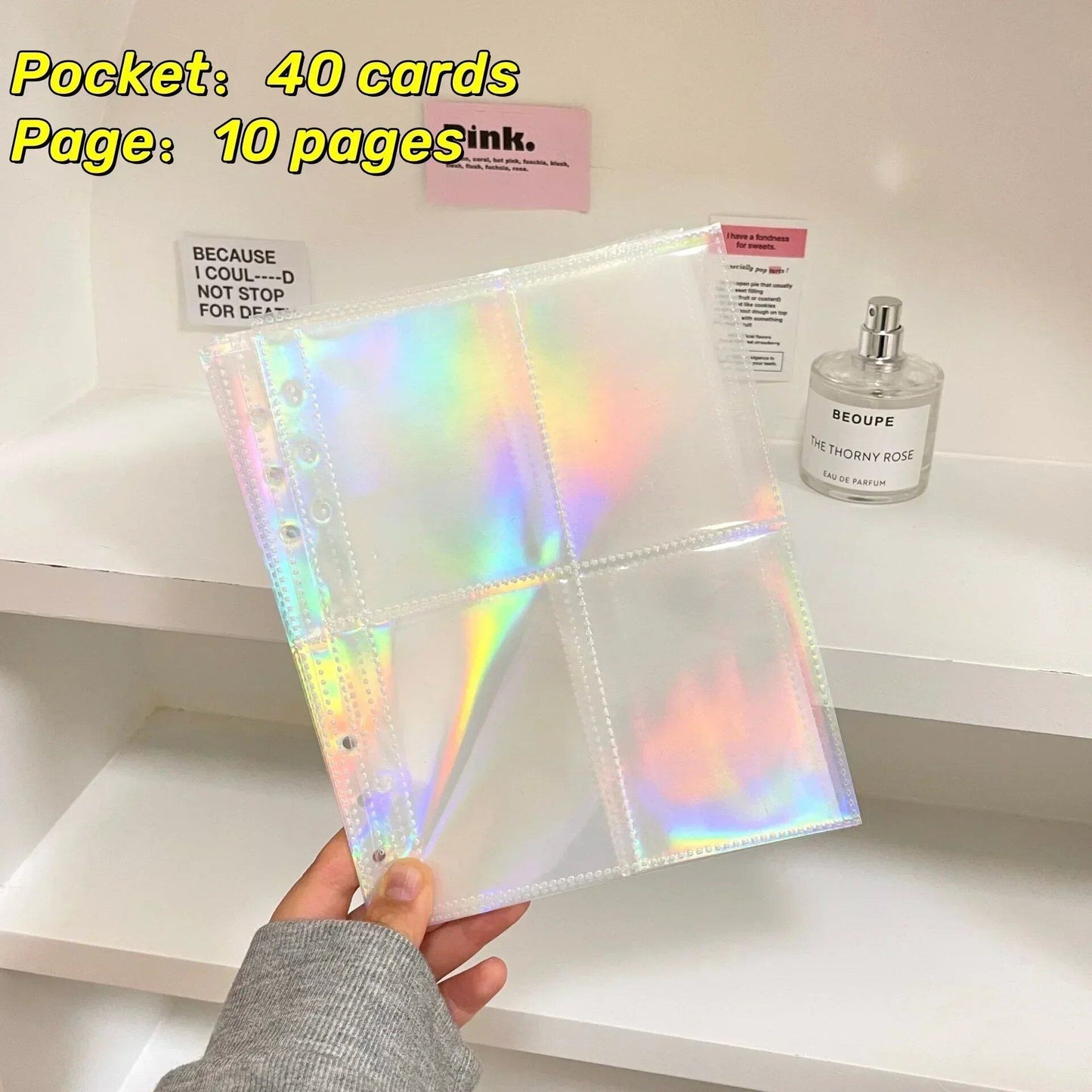 1-4 Grid Multi-Pocket Photo Card Binder Inner Pages for A5 KPOP Photo Cards, Sleeves, Photo Albums, Page Protectors, Card Sleeve Sheets (Parallel Import)