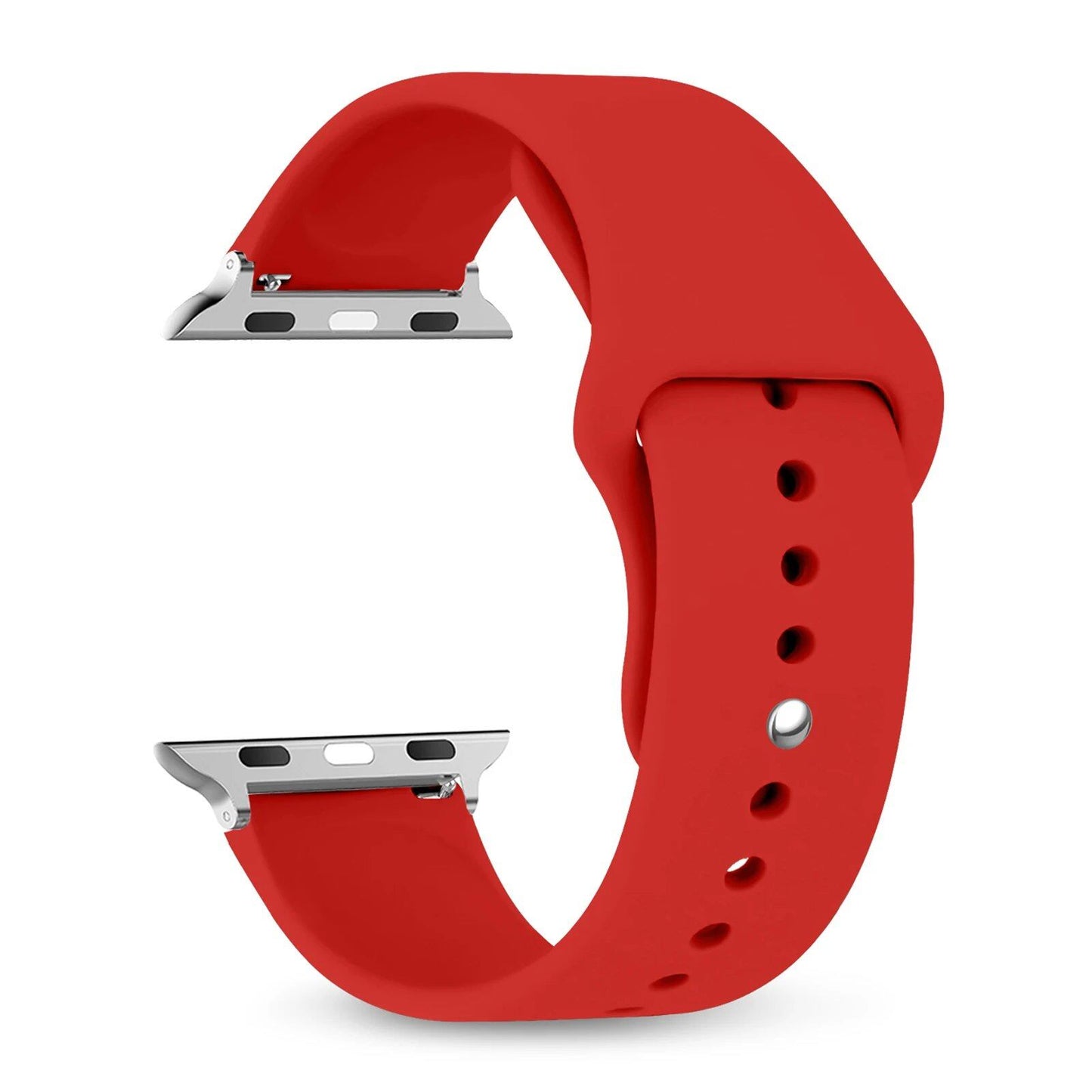 Silicone Sport Band for Apple Watch, 45mm, 44mm, 42mm, 49mm, 40mm, and 41mm, Compatible with iWatch Series 9/8/7/6/5/4/3/SE/Ultra 2, Band Color: mm; Ships from: Parallel Import