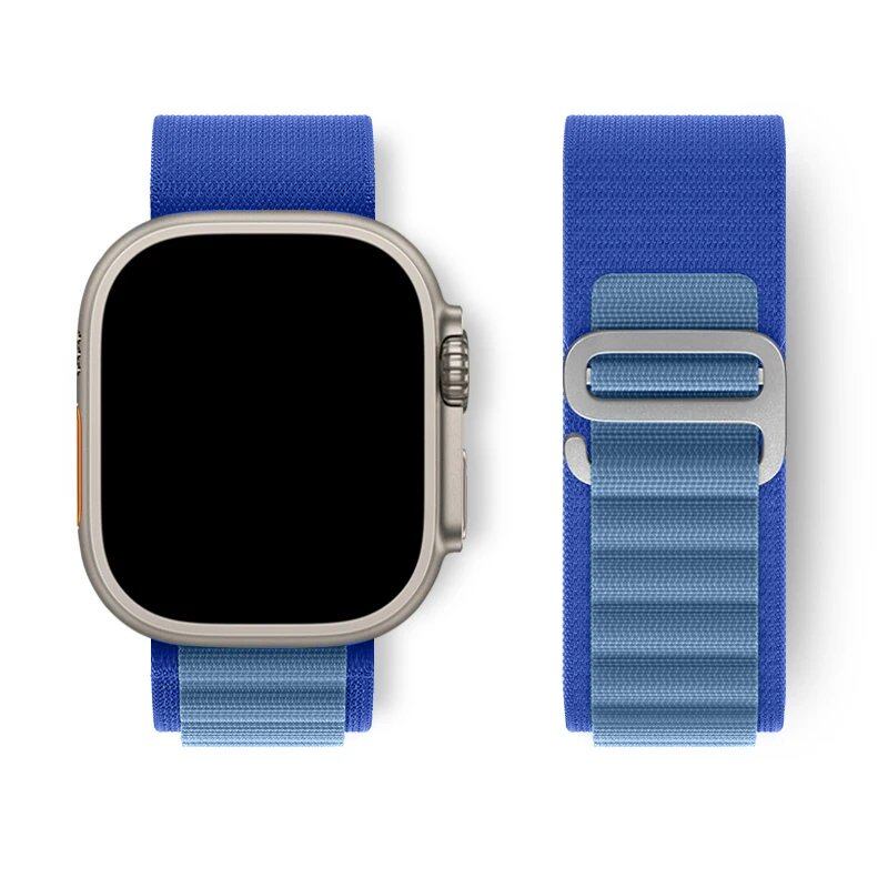 Apple Watch Ultra用アルパインループストラップ 49mm 45mm 46mm 44mm 41mm 42mm 40mm対応 ナイロンブレスレット シリーズ10/9/8/7/SE/6/5/4/3対応 サイズ: 並行輸入品