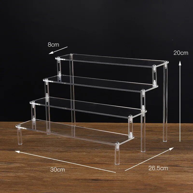 1-5 Tier Acrylic Display Stand/Clear Case (for Cupcakes, Perfume, Dolls, Amiibo, and Funko POP Figures) Color: Parallel Import