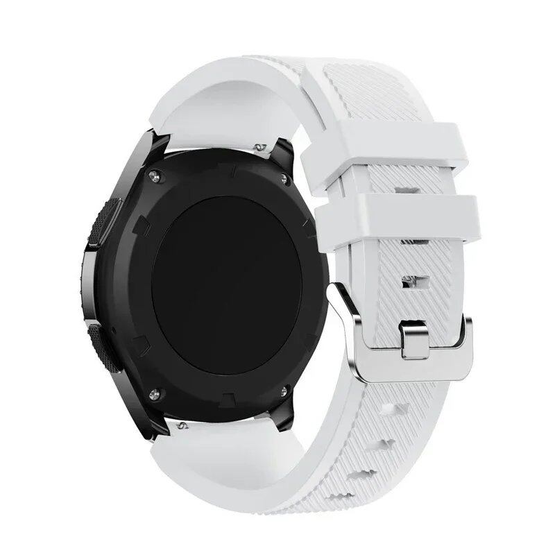 サムスンギャラクシーウォッチ5/6/4/3/46mm/アクティブ2/ギアS3フロンティア/スポート用 20mm 22mm シリコーンバンド ファーウェイGT4/3/2/2E対応 交換ストラップ バンドカラー:mm 並行輸入品