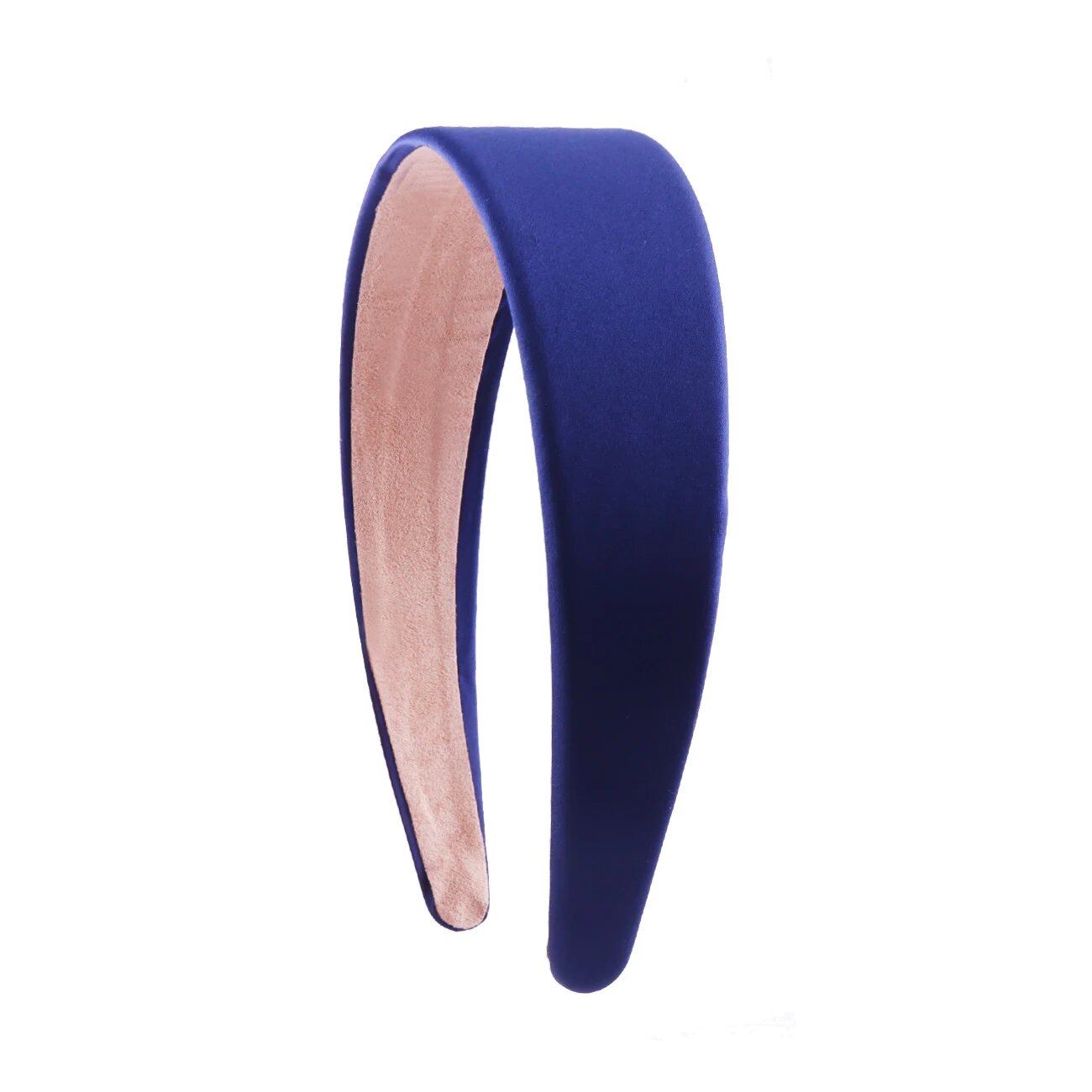 1.5-inch Satin Headband, Plain Headband, Non-Slip, Colorful DIY Wide Headband for Women and Girls, Hair Accessories, Parallel Import