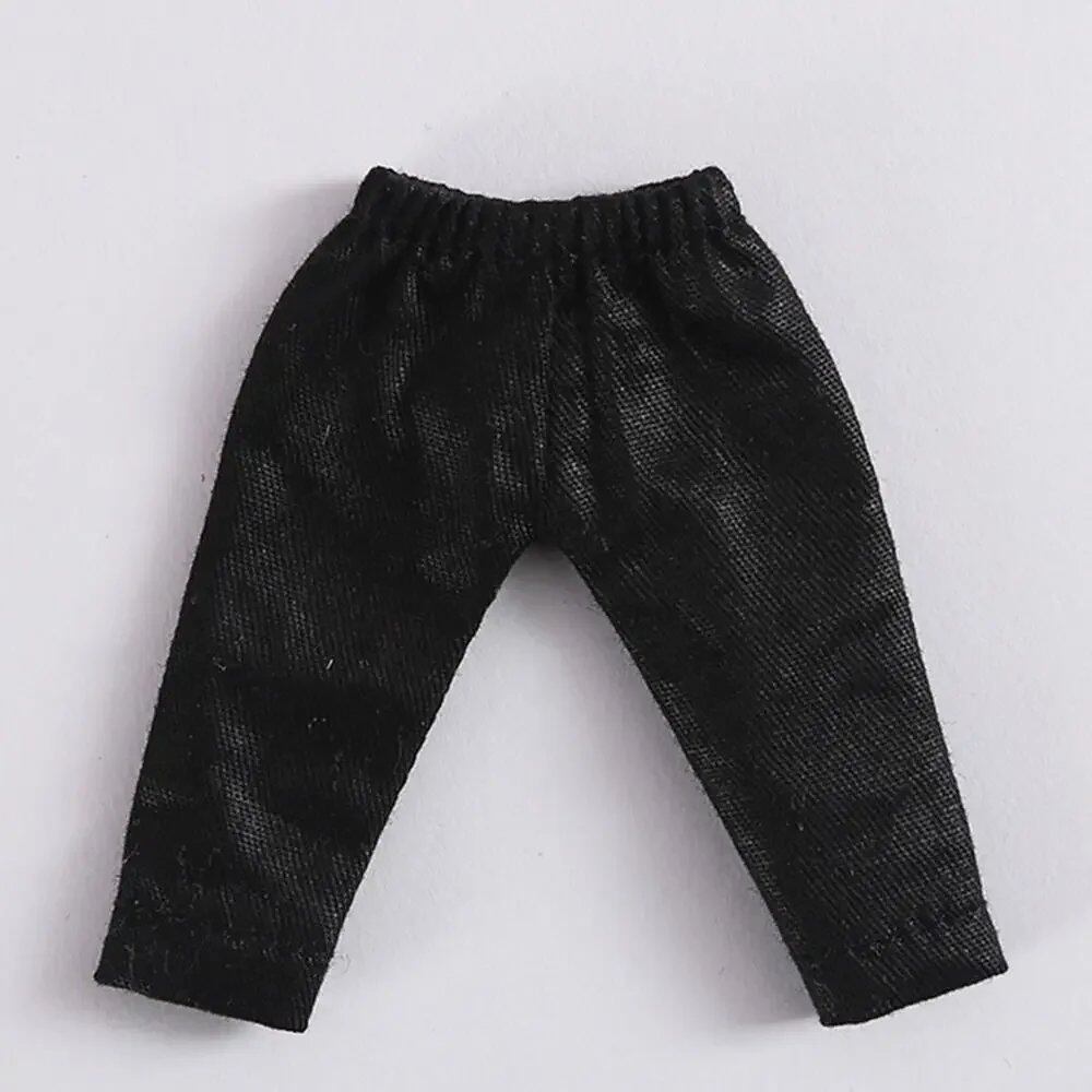 1/11 OB11 Doll Denim Pants, 1/12 BJD/GSC Doll T-Shirt, Mini Cute Doll Pants, DIY Doll Accessories, Fashion Doll Clothes, Parallel Import