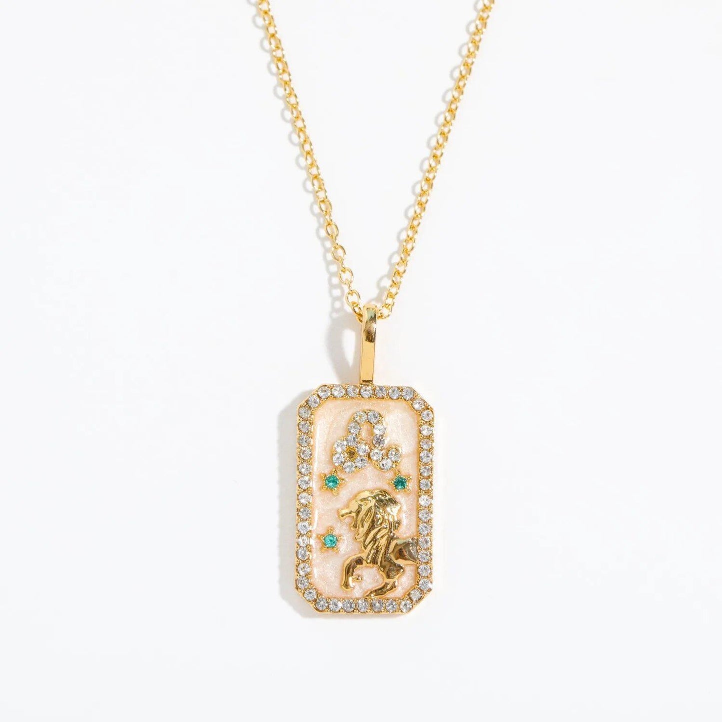 Vintage 12 Zodiac Signs Necklace for Women and Girls - Colorful Zircon Zodiac and Birthstone Necklace, Wedding Jewelry, Gift. Metal Color: ; Ships from: Parallel Import