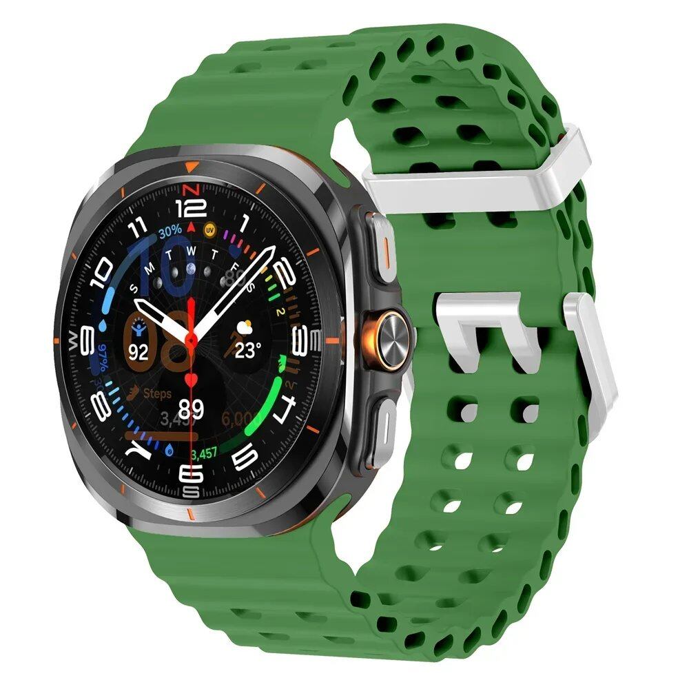Galaxy Watch Ultra Marine Band, Silicone Sport Bracelet, Genuine Samsung Galaxy Watch 7 Ultra 47mm Strap, Band Color: ; Band Width: Galaxy Watch Ultra, Parallel Import