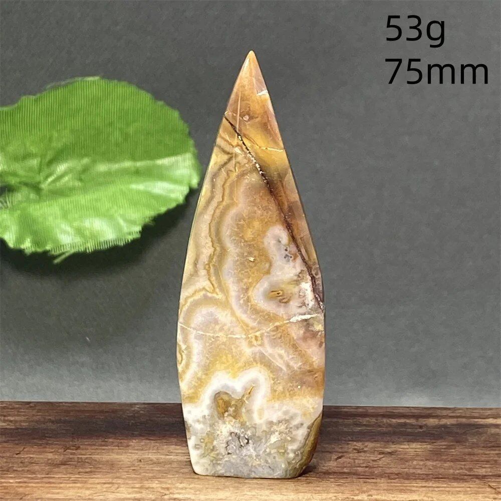 メキシコ産天然アゲートクリスタル装飾品 ホリデーギフト 瞑想チャクラエネルギー パワーストーン ミネラル ホームデコレーション カラー: 並行輸入品