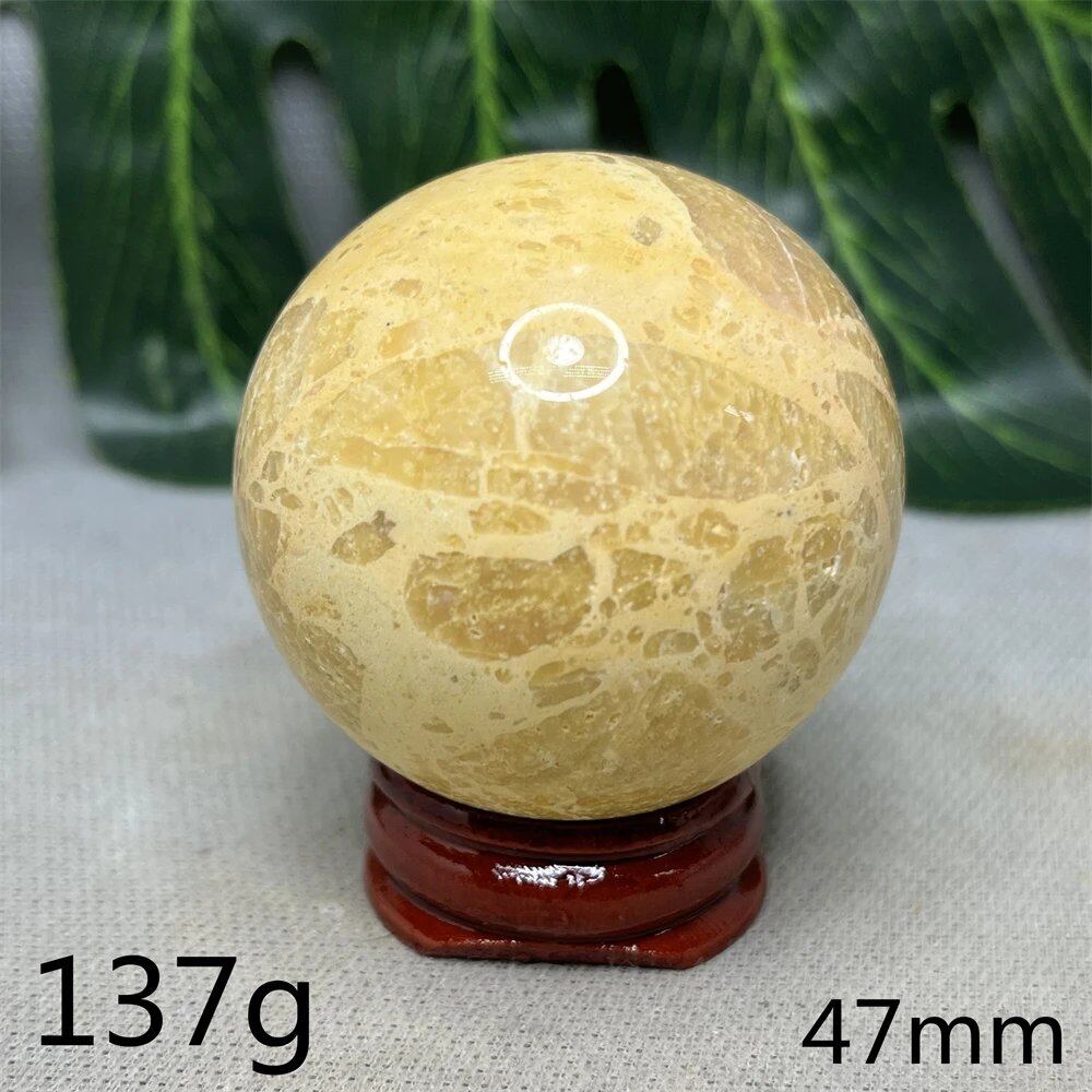 Hand-Polished Australian Gold Opal Ball, Ideal for Home Decor, Room Decoration, Holiday Gifts, Spiritual Stones, Healing, Witchcraft, Altars, and Prayer (Imported)