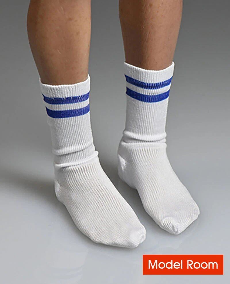 1/6 Scale White Sports Socks, Model Soldier Clothing Accessories, Compatible with 12-inch Male and Female Action Figure Bodies, Parallel Import