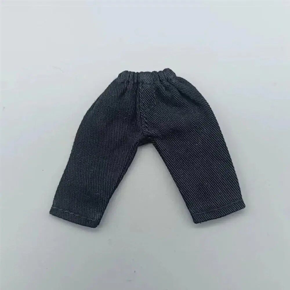 1/11 OB11 Doll Denim Pants, 1/12 BJD/GSC Doll T-Shirt, Mini Cute Doll Pants, DIY Doll Accessories, Fashion Doll Clothes, Parallel Import