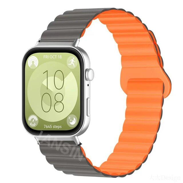 Magnetic Silicone Strap Wristband Replacement Band for Huawei Watch Fit 4 / 4Pro / 3. Band Color: ; Ships from: Parallel Import