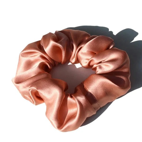 100%ピュアマルベリーシルク 大型スクランチー ゴムバンド ヘアタイ ポニーテールホルダー 女性用 19mm 3.5cm ;発送元: 並行輸入品