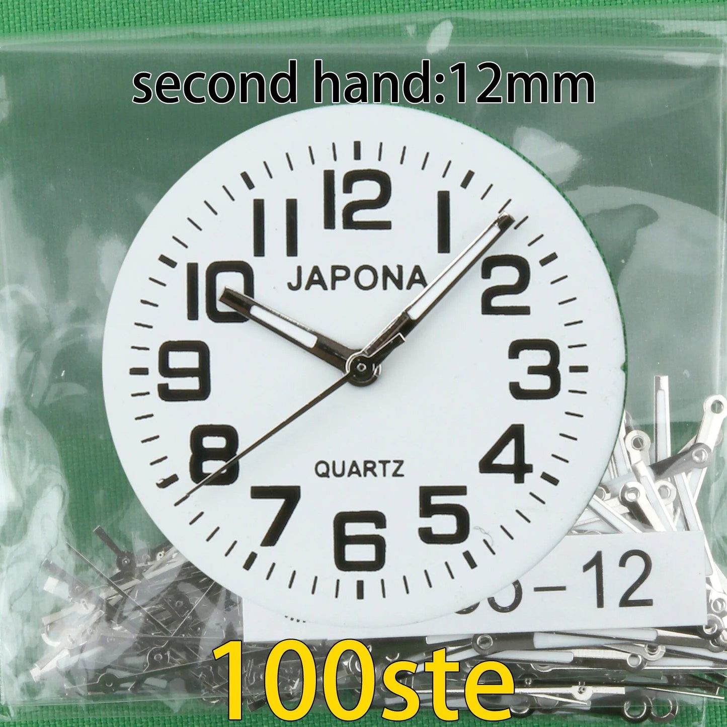 100-Piece Clock Hand Set for TMI PC Series, VJ Series, PC21 Hand, VH31 Hand, Compatible with VJ20, VJ21, VJ24, VJ22, VJ23, VJ14, VJ12, VJ34, VJ32, VJ33, VJ42, Parallel Import