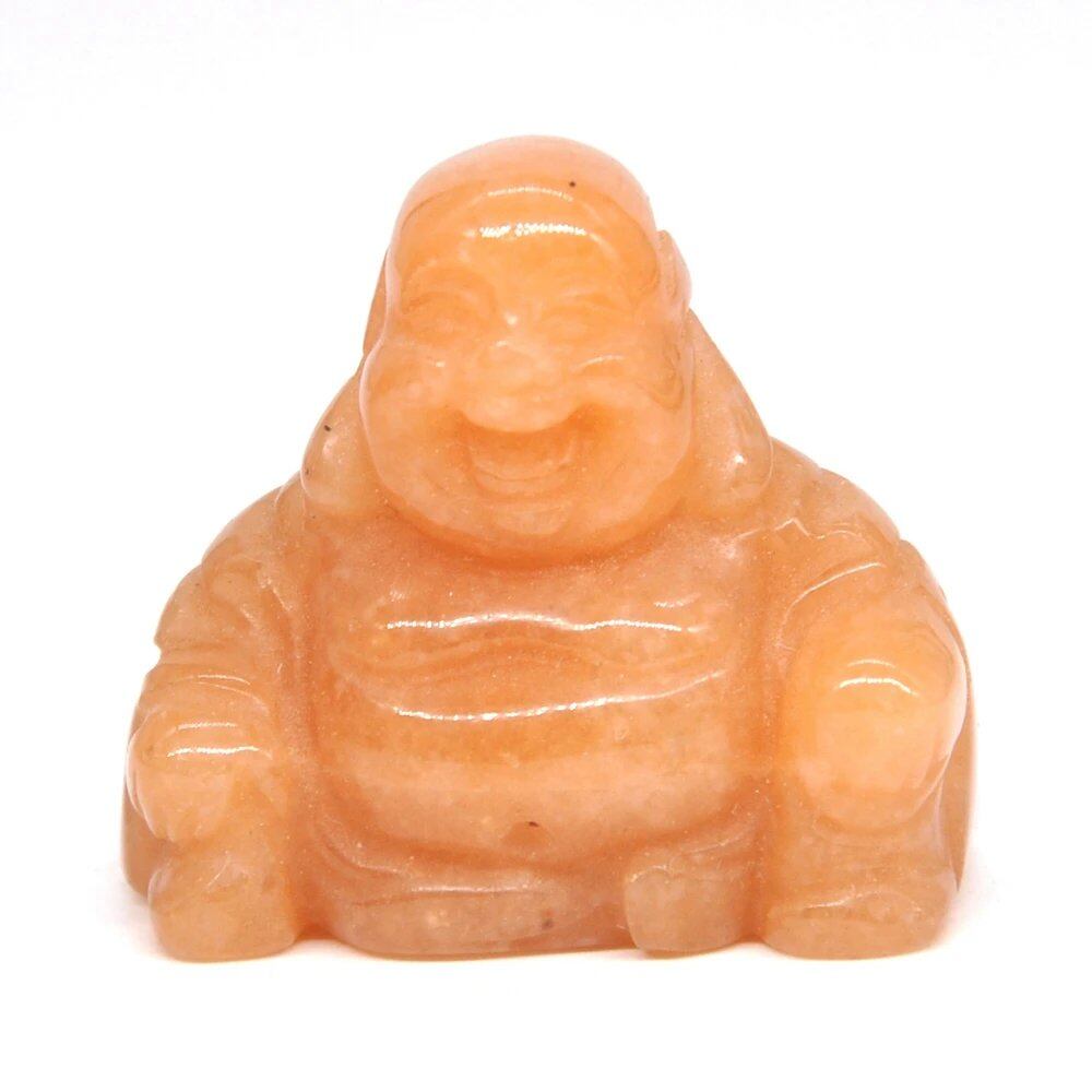 1.2-inch Buddha Statue, Natural Healing Crystal Reiki Chakra Figurine, Spiritual Stone Sculpture, Home Decor, Parallel Import