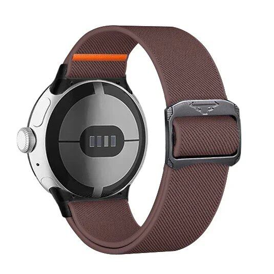 Google Pixel Watch 3/2/1 41mm用 ナイロンループストラップ - Google Pixel 41mm対応 伸縮スポーツバンド 交換用アクセサリー バンドカラー: 並行輸入品