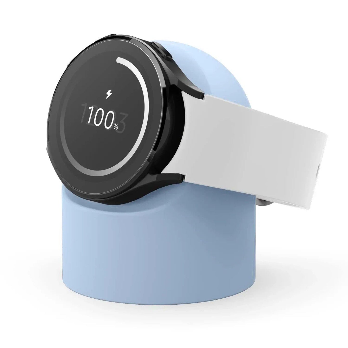 Silicone Charging Stand and Storage Stand for Samsung Galaxy Watch 7/6/5/4 (40mm, 44mm, 5 Pro, 45mm, Watch 4 Classic, 47mm, 46mm, 43mm, 42mm) Band Color: Parallel Import