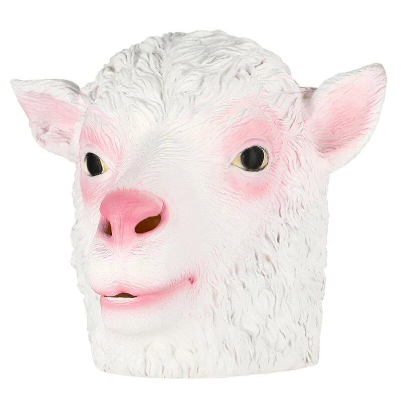 Chinese Zodiac Animal Head Masks - Chicken, Horse, Dog, Pig, Tiger, and Rabbit - Latex Costumes for Halloween Props, Color: 40387 - Parallel Import