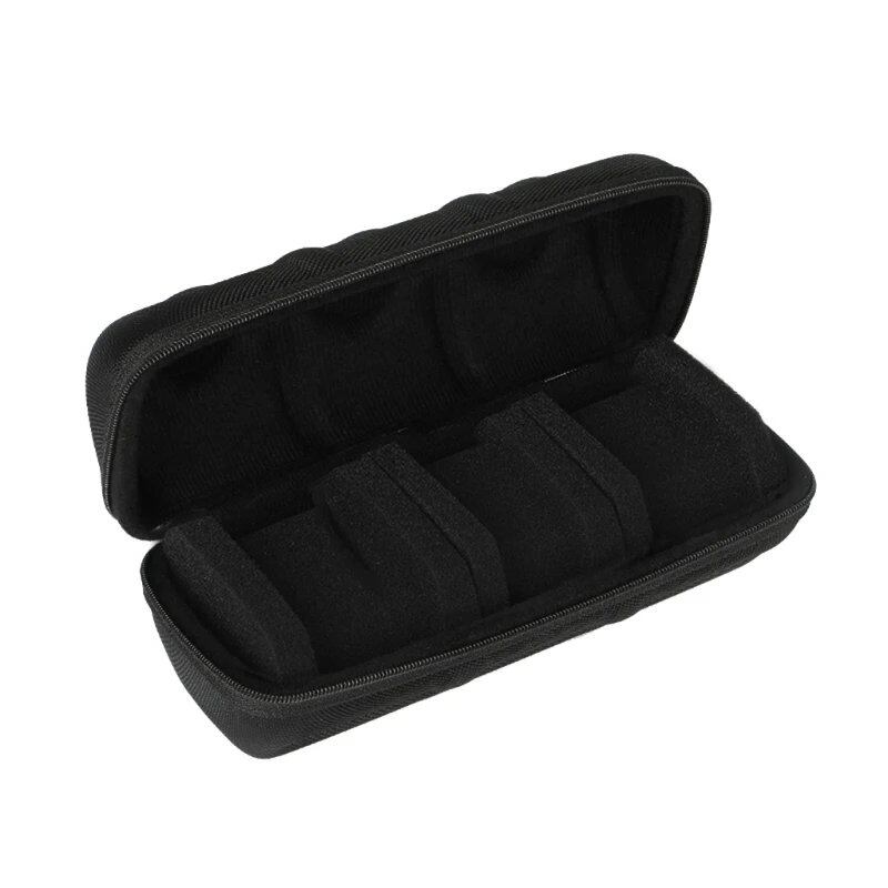 Dustproof Watch Travel Case with EVA Zipper and Coin Pouch, Waterproof, Shockproof, Portable, Imported