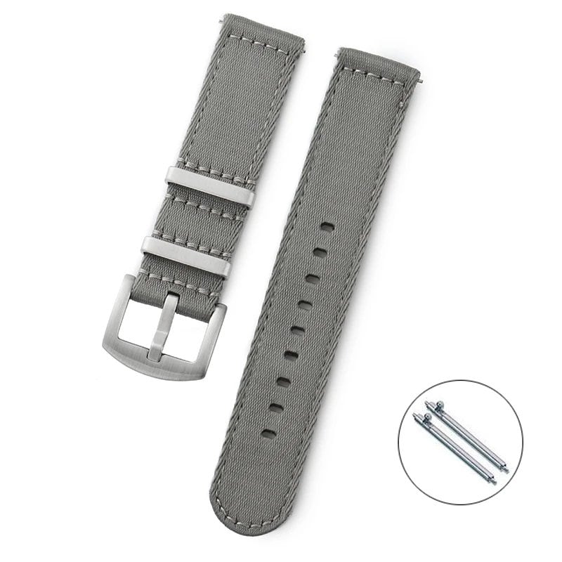 20mm/22mm Nylon Watch Strap, Premium Smooth Soft Nylon Sport Replacement Band, Quick Release, Universal Canvas Bracelet, Band Color: Amm, Parallel Import