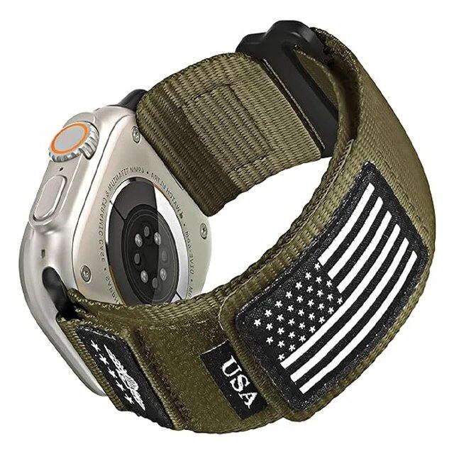 Apple Watch Ultra 2用ストラップ バンド 49mm 45mm 44mm 42mm 46mm対応 ナイロン アルパイン スポーツ ブレスレット iWatch シリーズ 10/9/8/7/6/5/4/SE対応 サイズ:42mm 44mm 45mm 46mm 49mm ;発送元: 並行輸入品