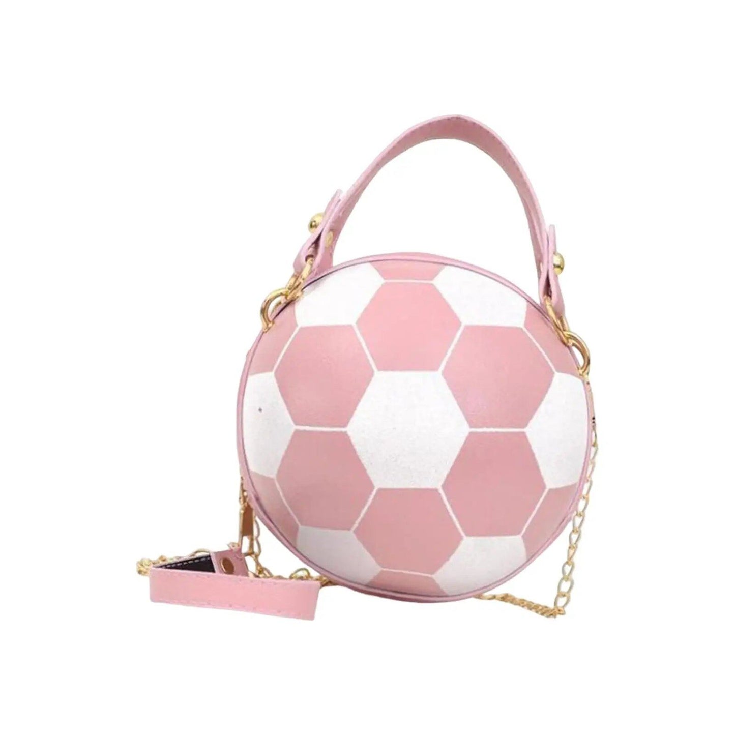 Soccer Ball-Shaped Crossbody Bag for Women, Messenger Bag, PU Leather Shoulder Bag with Cell Phone Storage, Perfect for Street Casual, Evening Outings, and Cosmetics. Color: Parallel Import.
