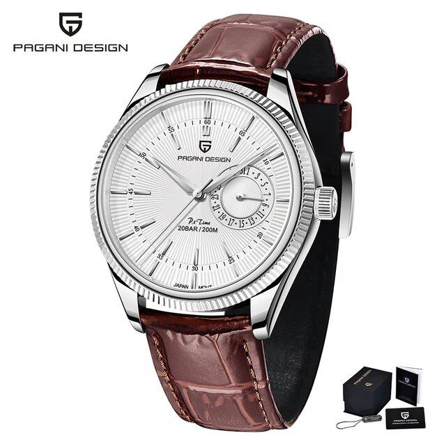 New Pagani Design Top Brand Men's Quartz Watch with Sapphire Crystal, 40mm, Automatic, Waterproof, Sports Watch, L'Erohonbre, Color: Parallel Import