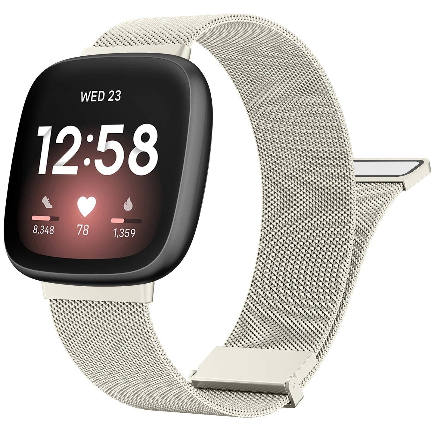 Milanese-style Metal Magnetic Strap for Fitbit Versa 3/4/Sense/Sense 2 (Imported)