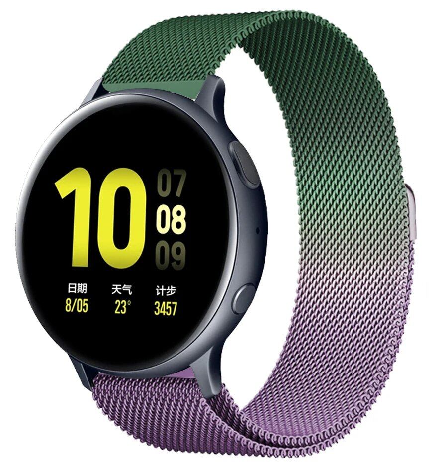 ガーミンvivoactive 5/デンバーSW360 DW互換 ミラネーゼループストラップ 20mm 22mm 交換用ブレスレット アマズフィット・モト360対応 ユニバーサルウォッチバンド バンドカラー:mm 並行輸入品