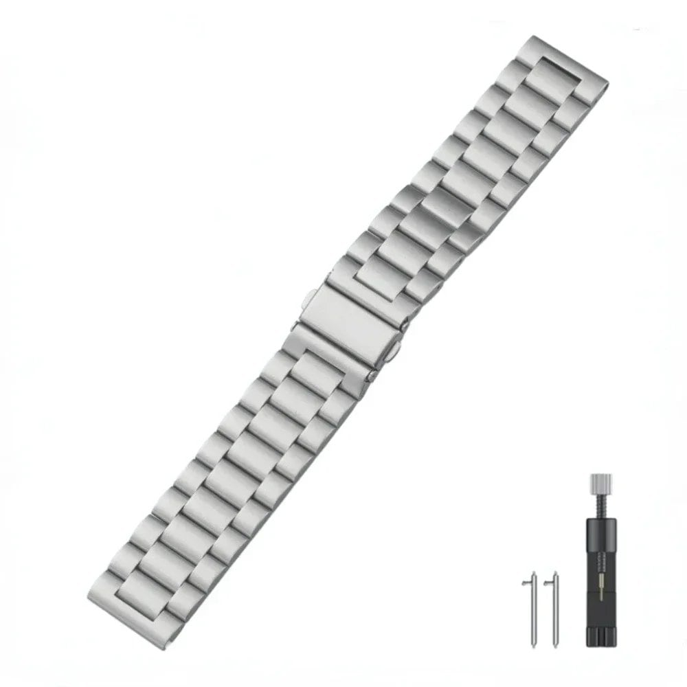 22mm Metal Strap, Premium Stainless Steel Wristband for Garmin Forerunner 265, 965, 955, 255, Music, and Garmin Venu 3/2 Accessories, Band Color: Parallel Import