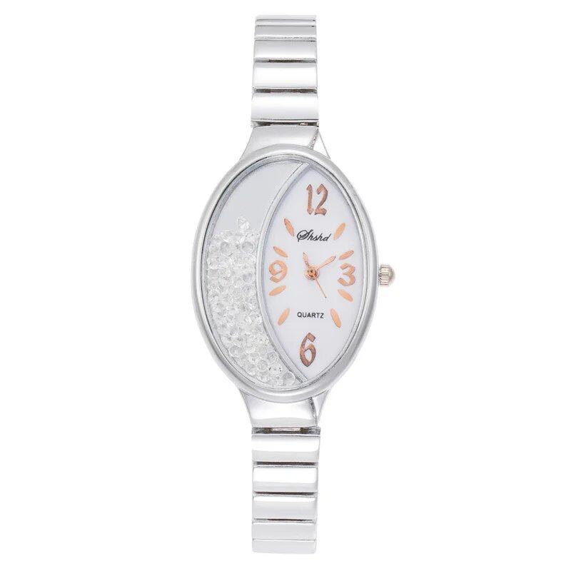 High-quality, fashionable, casual women's waterproof, luminous steel band sports watch for students and women. Parallel import.
