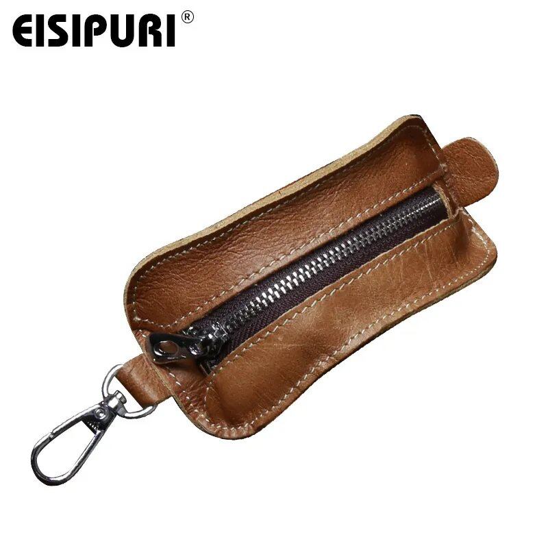 EISIPURl 100% 本革 キーウォレット ポーチ ビジネス メンズ ドア 車 キーケース バッグ ホルダー 男性用 キーホルダー キーオーガナイザー ハウスキーパー 並行輸入品