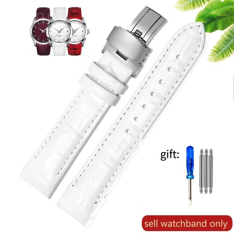 Tissot 1853 T035 Genuine Leather Women's Watch Band, Waterproof and Sweatproof, 18mm, Accessories, T035210a, T035207, Band Color: Parallel Import