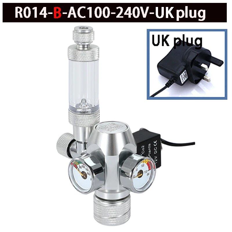2024 DIY Aquarium CO2 Regulator with Solenoid Valve, Bubble Counter, CO2 Control System, and CO2 Pressure Reducing Valve. Size: Parallel Import.