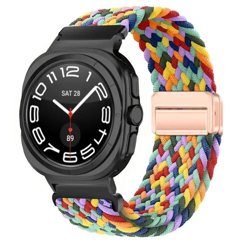 Replacement Nylon Loop Strap for Samsung Galaxy Watch Ultra (47mm) with Magnetic Buckle, Compatible with Galaxy Watch 7 Ultra, Band Color: Compatible with Galaxy Watch Ultra; Band Width: Compatible with Galaxy Watch Ultra (Parallel Import)