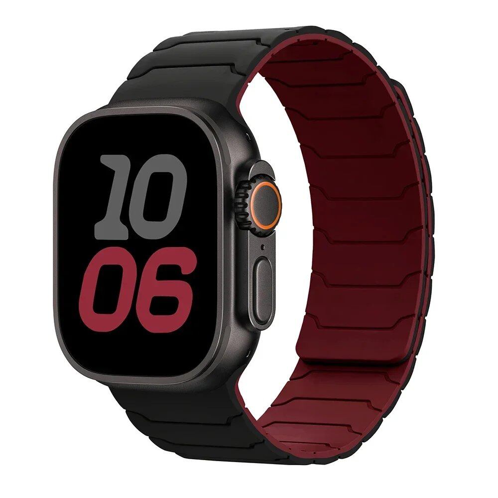 Magnetic Strap Band for Apple Watch Ultra 2, 49mm, 45mm, 44mm, 40mm, 42mm, 46mm, 41mm, 38mm, Compatible with iWatch Series 10, SE, 9, 8, 7, and 10 (Imported)