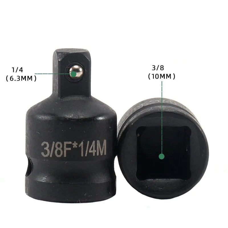 1/2" 3/8" 1/4" 3/4" Air Wobble Socket Extension Adapter for Electric Wrenches, Air Impact Wrench Conversion Socket, Ratchet Drive Joint, Color: Parallel Import